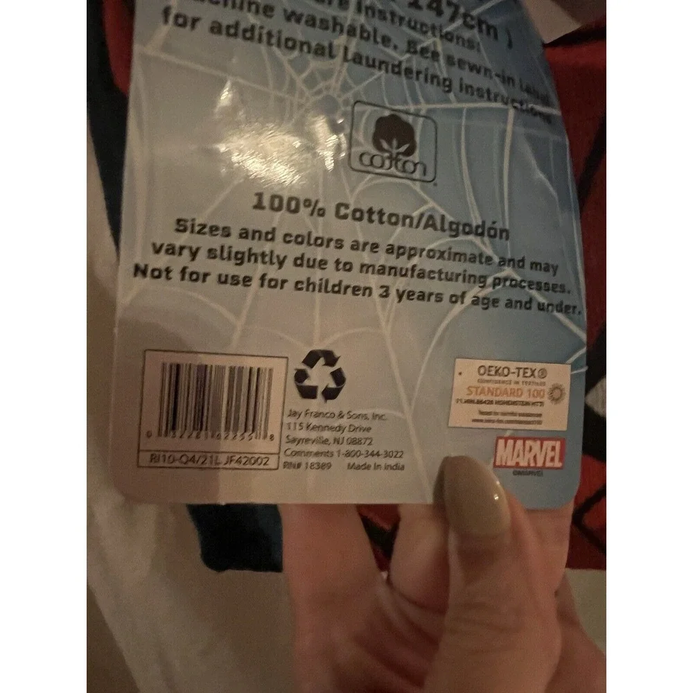 Spiderman‎ Marvel Beach Towel 28 x 58 - 100% Cotton - New With Tags